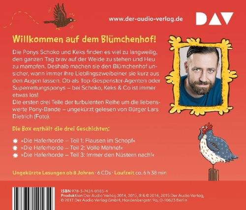 Buchcover und Innenansicht für das Buch: Die Haferhorde - Die große Box (Teil 1-3)