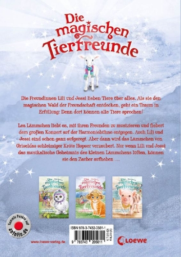 Buchcover und Innenansicht für das Buch: Die magischen Tierfreunde (Band 13) - Lea Lämmchen und der Freundschaftszauber
