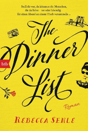Buchcover und Innenansicht für das Buch: the dinner list