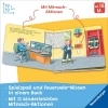 Buchcover und Innenansicht für das Buch: Tatütata! Fahr mit! Mein Feuerwehr-Mitmachbuch