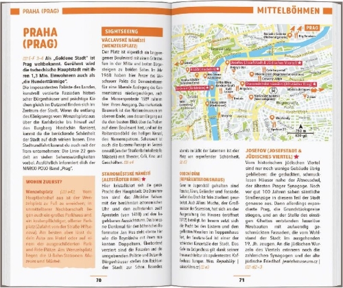 Buchcover und Innenansicht für das Buch: MARCO POLO Reiseführer Tschechien