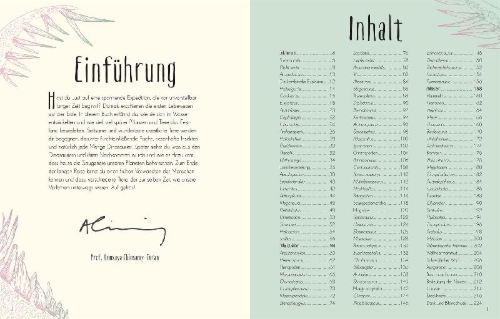 Buchcover und Innenansicht für das Buch: Wundervolle Welt der Dinosaurier und der Urzeit