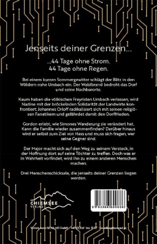 Buchcover und Innenansicht für das Buch: Ohne Strom - Jenseits deiner Grenzen (Band 3)