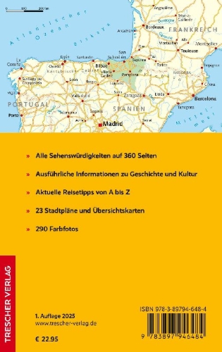 Buchcover und Innenansicht für das Buch: TRESCHER Reiseführer Baskenland
