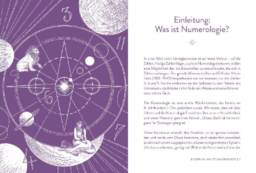Buchcover und Innenansicht für das Buch: Find Your Life Path. Chart Your Destiny with the Magic of Numerology