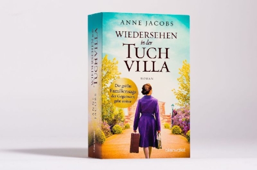 Buchcover und Innenansicht für das Buch: Wiedersehen in der Tuchvilla