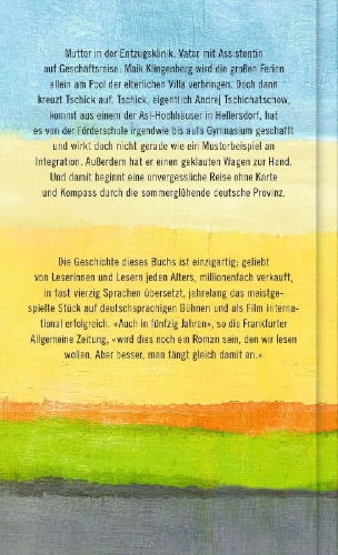 Buchcover und Innenansicht für das Buch: Tschick