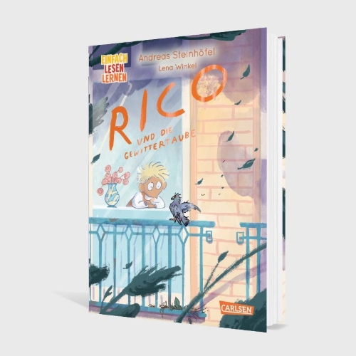 Buchcover und Innenansicht für das Buch: Rico und die Gewittertaube