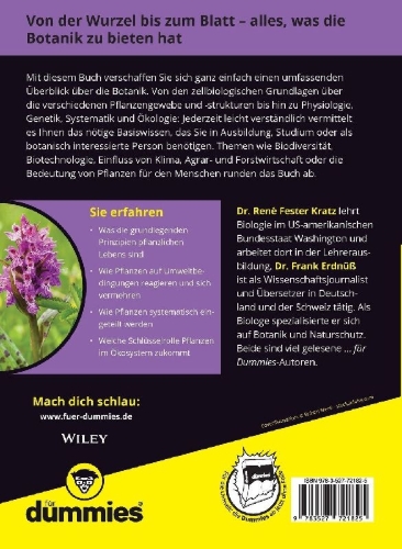 Buchcover und Innenansicht für das Buch: Botanik für Dummies
