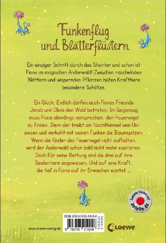 Buchcover und Innenansicht für das Buch: Anderwald (Band 2) - Auf der Spur des Feuervogels