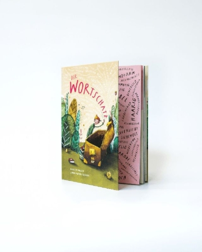 Buchcover und Innenansicht für das Buch: Der Wortschatz: Bilderbuch-Bestseller über den spielerischen Umgang mit Sprache