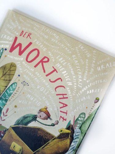 Buchcover und Innenansicht für das Buch: Der Wortschatz: Bilderbuch-Bestseller über den spielerischen Umgang mit Sprache
