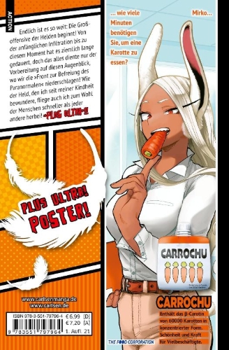 Buchcover und Innenansicht für das Buch: Boku no Hero Academia