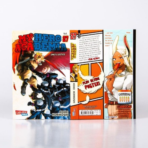 Buchcover und Innenansicht für das Buch: Boku no Hero Academia
