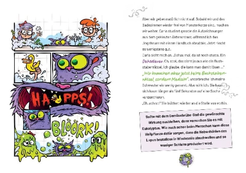 Buchcover und Innenansicht für das Buch: Ungeheuer böse (Band 3)