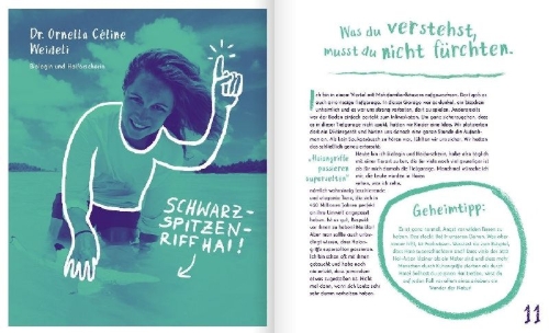 Buchcover und Innenansicht für das Buch: Keine Angst vor der Angst. Ein Buch wie 100 Freundinnen und Freunde