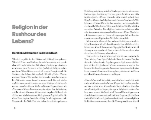 Buchcover und Innenansicht für das Buch: Das Buch für alle, die mit Kindern über Gott sprechen wollen, aber nicht wissen, wie