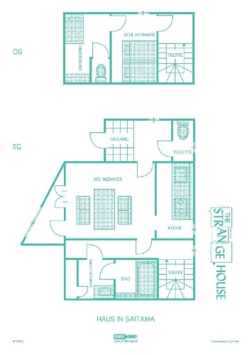 Buchcover und Innenansicht für das Buch: The Strange House 02