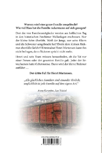 Buchcover und Innenansicht für das Buch: Tod in den Wallanlagen