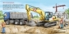 Buchcover und Innenansicht für das Buch: Hör mal (Soundbuch): Auf der Baustelle