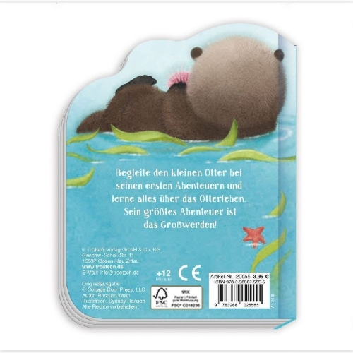Buchcover und Innenansicht für das Buch: TRÖTSCH - Pappenbuch Der kleine Otter| Ab 1 Jahr