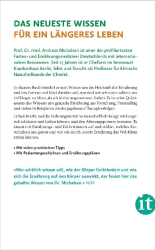 Buchcover und Innenansicht für das Buch: Ernährung. Meine Quintessenz