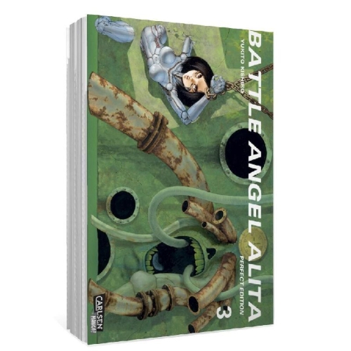 Buchcover und Innenansicht für das Buch: Battle Angel Alita - Perfect Edition 3