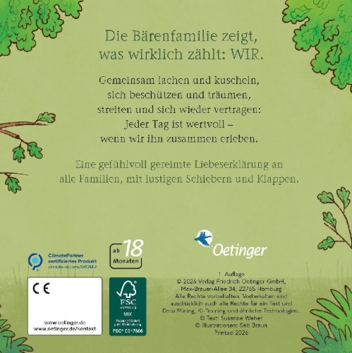 Buchcover und Innenansicht für das Buch: Für immer Wir zusammen