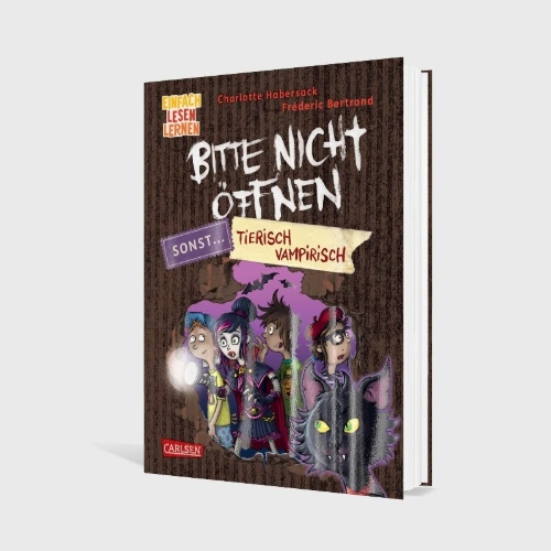 Buchcover und Innenansicht für das Buch: Bitte nicht öffnen, sonst ... 3: Tierisch vampirisch!