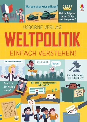 Buchcover und Innenansicht für das Buch: Weltpolitik - einfach verstehen!