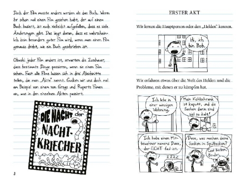 Buchcover und Innenansicht für das Buch: Gregs Filmtagebuch 2 - Böse Falle!