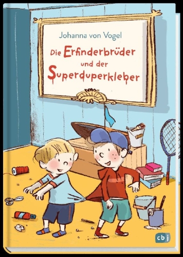 Buchcover und Innenansicht für das Buch: Die Erfinderbrüder und der Superduperkleber