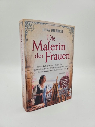 Buchcover und Innenansicht für das Buch: Die Malerin der Frauen