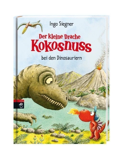 Buchcover und Innenansicht für das Buch: Der kleine Drache Kokosnuss 20 bei den Dinosauriern