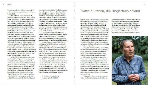 Buchcover und Innenansicht für das Buch: Gesunder Garten durch Mischkultur