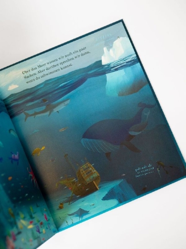 Buchcover und Innenansicht für das Buch: Here We Are
