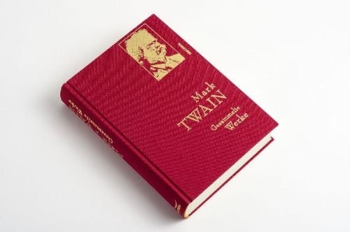 Buchcover und Innenansicht für das Buch: Mark Twain - Gesammelte Werke (Reise um die Welt; Reise durch Deutschland; 1.000.000-Pfundnote; Schreckliche deutsche  Sprache; Briefe von der Erde; Tagebuch von Adam und Eva)