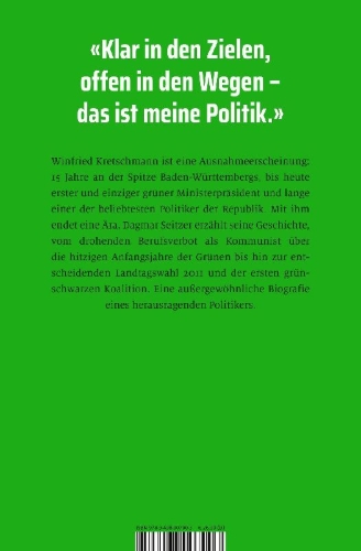 Buchcover und Innenansicht für das Buch: Winfried Kretschmann