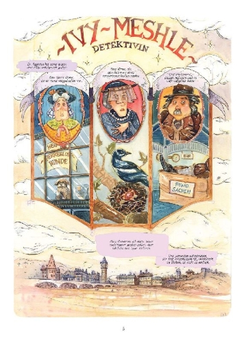 Buchcover und Innenansicht für das Buch: Enola Holmes (Comic). Band 4