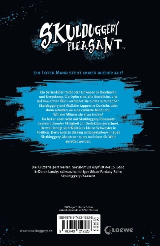 Buchcover und Innenansicht für das Buch: Skulduggery Pleasant (Band 16) - Nur Mord im Kopf
