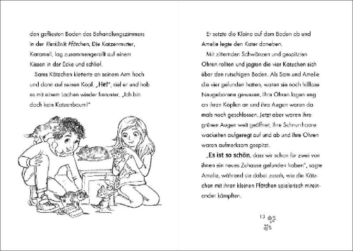 Buchcover und Innenansicht für das Buch: Animal Ark: Fox Cub Danger
