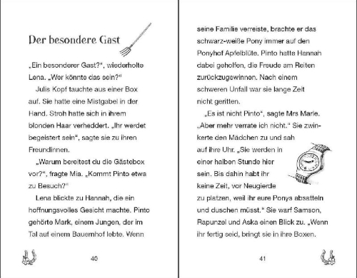 Buchcover und Innenansicht für das Buch: Ponyhof Apfelblüte (Band 14) - Paulinas großer Traum
