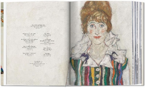Buchcover und Innenansicht für das Buch: Egon Schiele. Sämtliche Gemälde 1909-1918