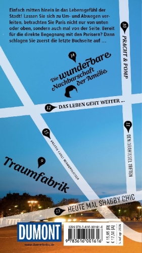 Buchcover und Innenansicht für das Buch: DUMONT direkt Reiseführer Paris