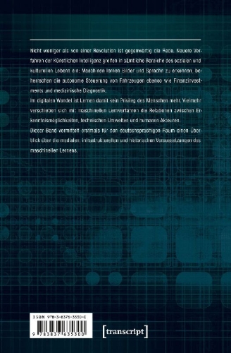 Buchcover und Innenansicht für das Buch: Machine Learning - Medien, Infrastrukturen und Technologien der Künstlichen Intelligenz