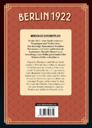 Buchcover und Innenansicht für das Buch: Berlin 1922 - Crime Mysteries