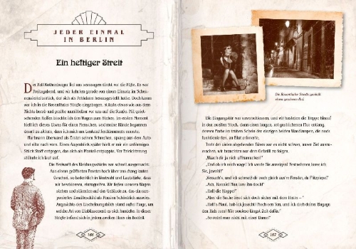 Buchcover und Innenansicht für das Buch: Berlin 1922 - Crime Mysteries