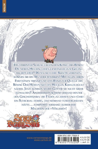 Buchcover und Innenansicht für das Buch: Nanatsu no Taizai