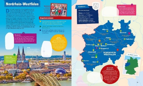 Buchcover und Innenansicht für das Buch: WAS IST WAS Bundesländer Deutschland