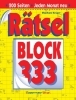 Buchcover und Innenansicht für das Buch: Rätselblock 333 (5 Exemplare à 2,99 EUR)